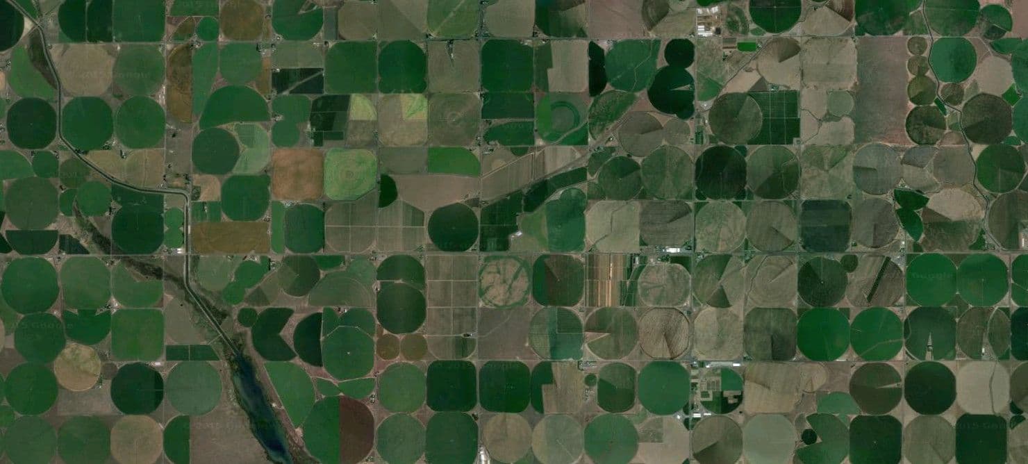 Crop circles in Montana