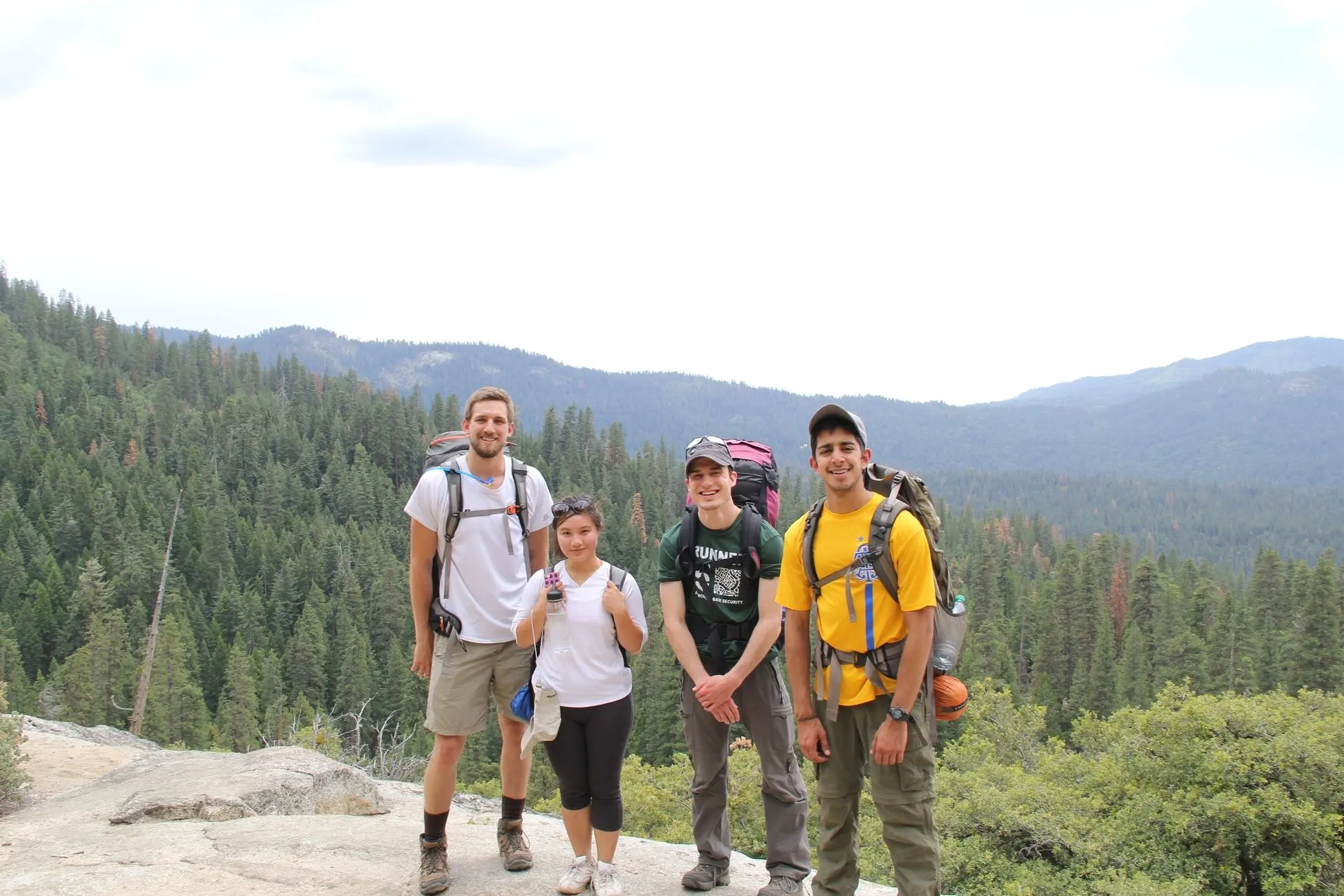 Four hikers