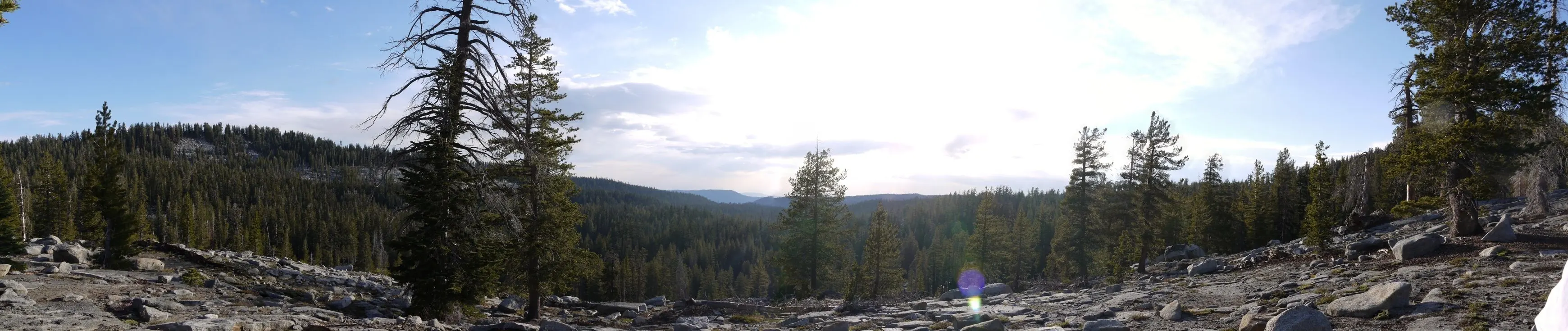 Yosemite sunset panorama
