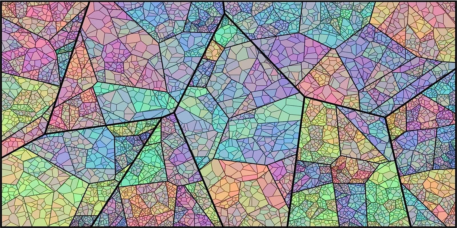 A Voronoi diagram in rainbow colors
